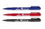 ปากกาเคมี ปากกลม ตราม้า H-40    (สีดำ,น้ำเงิน,แดง)